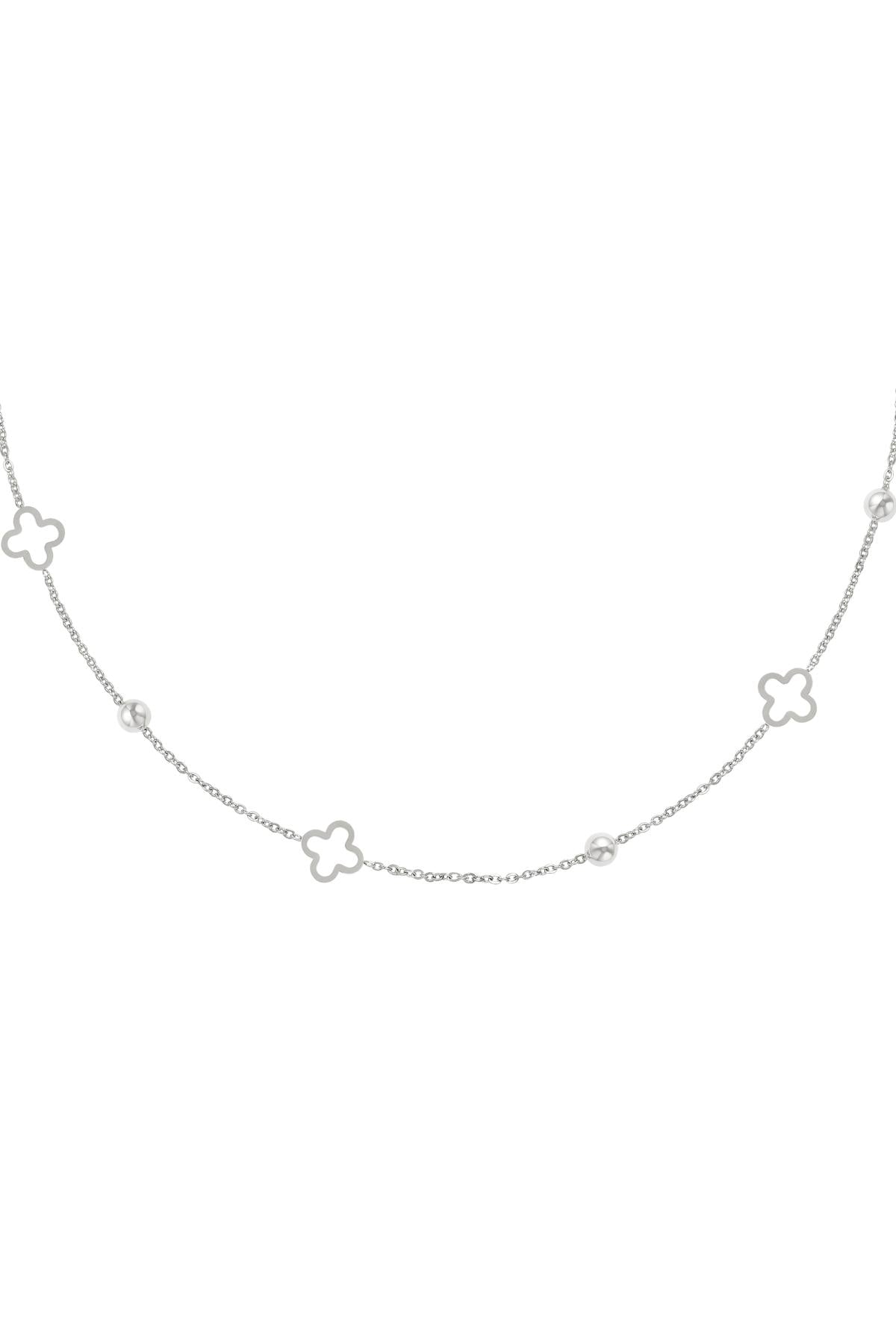Klaver Set (Halsketting & Armband) - Silver