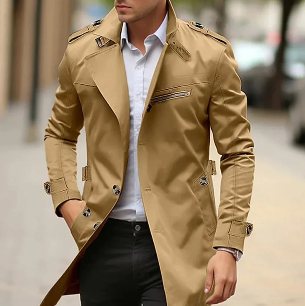 Giovanni - Elegante lente trenchcoat voor mannen