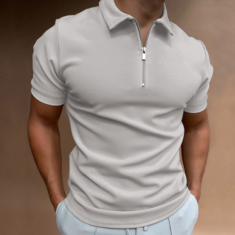 Santiago poloshirt met rits