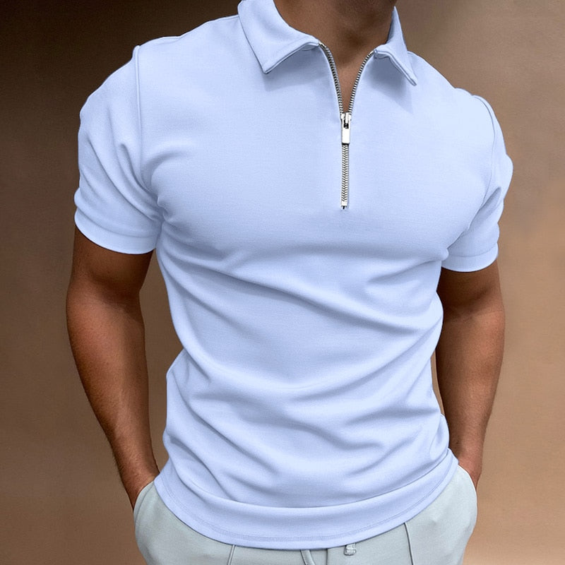 Santiago poloshirt met rits