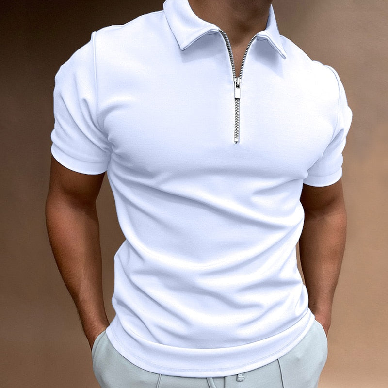 Santiago poloshirt met rits