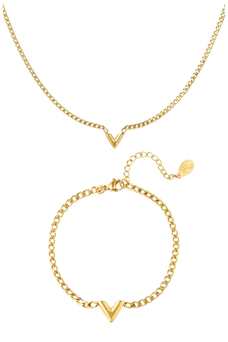 VENUS Set (Halsketting & Armband) - Gold